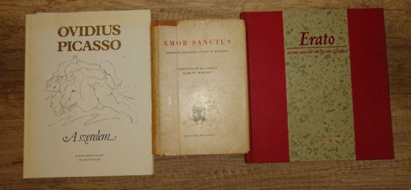 Picasso, Babits Mihály Ovidius Naso (ford.), Babits Mihály, Zichy Mihály (illusztrátor) - 3 szép kiállítású klasszikus kiadvány: Erato, A szerelem, Amor Sanctus