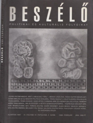 Fekete va - Beszl - Politikai s kulturlis folyirat (1998. februr - III. folyam, III. vfolyam, 2. szm)