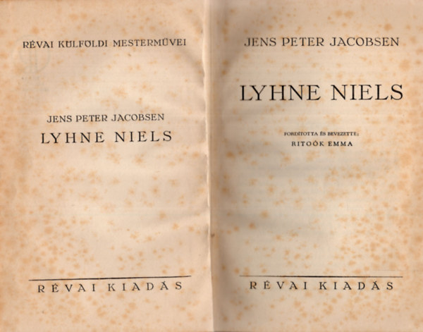 Jens Peter Jacobsen - Lyhne niels