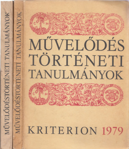 Jak Zsigmond, Tonk Sndor, Sipos Gbor Csetri Elek - Mveldstrtneti Tanulmnyok 1979 + 1980 (2db)