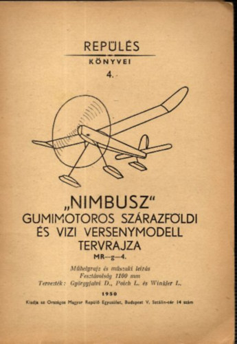 "Nimbusz" - Gumimotoros szrazfldi s vizi versenymodell tervrajza (Repls knyvei 4.)