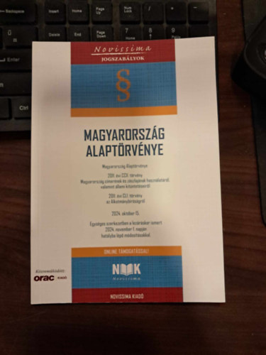 Dr. Szilner Gyrgy  (szerk.) - Magyarorszg Alaptrvnye