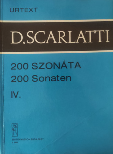 Domenico Scarlatti - 200 szon�ta IV.