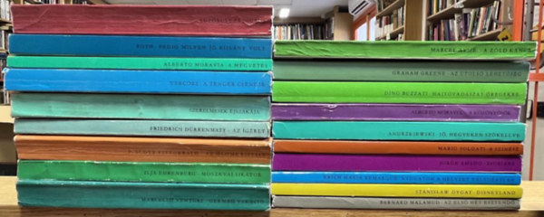 D�rrenmatt, F. Scott Fitzgerald, Vercors, Greene, Buzzati, Mario Soldati, Jorge Amado, Remarque Moravia - 19 db Eur�pa Zsebk�nyvek k�nyv