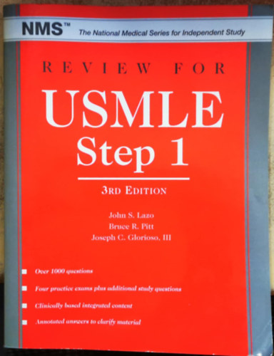 Bruce R. Pitt, Joseph G. Glorioso III John S. Lazo - Review for Usmle Step 1 (3rd edition)