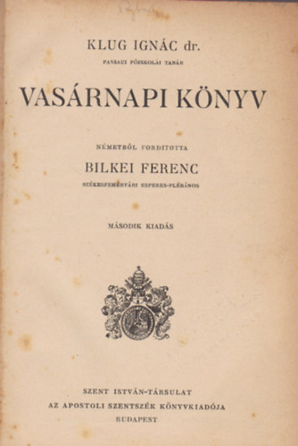 Vasrnapi Knyv