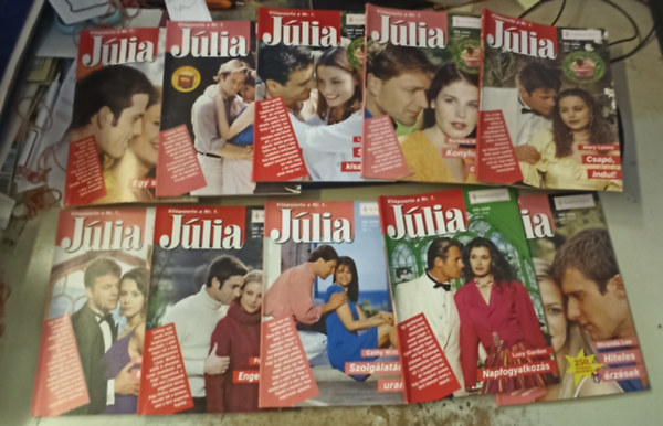 Day Leclaire, Lucy Gordon, Mary Lyons, Tbb szerz Michelle Reid - 10 Jlia magazin (241-250) lapszmig: Egy szl virg +Apavsr +Szlvsz kisasszony +Konyhaksz csald +Csap,indul! +Magnyos lelkek +Engedlyhez ktve +Szolglatra, uram! +Napfogyatkozs +Hiteles rzsek