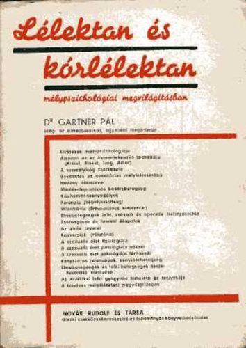 Dr. Gartner P�l - L�lektan �s k�rl�lektan m�lypszichol�giai megvil�g�t�sban