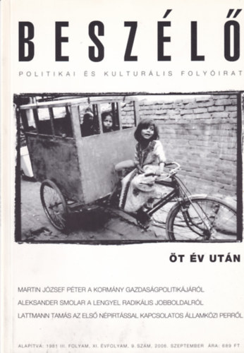 Mink Andr�s - Besz�l� - Politikai �s kultur�lis foly�irat - 2006. szeptember