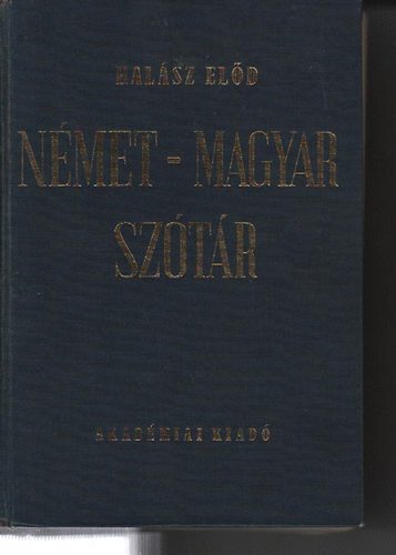 Hal�sz El�d - N�met-magyar sz�t�r