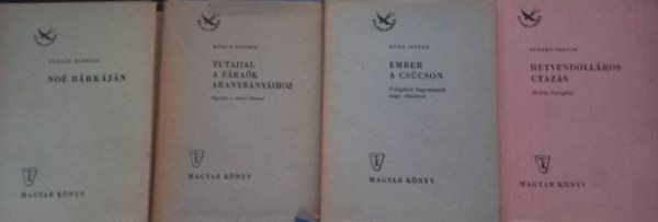 �tikaladnok k�nyvcsomag (4 darab) No� b�rk�ja, Tutajjal a f�ra�k aranyb�ny�ihoz, Ember a cs�cson, Hetvendoll�ros utaz�s