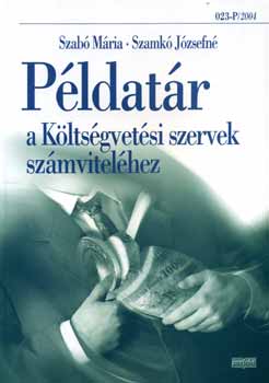 Szamk� J�zsefn� Szab� M�ria - P�ldat�r a k�lts�gvet�si szervek sz�mvitel�hez