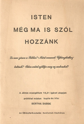 Isten m�g ma is sz�l hozz�nk