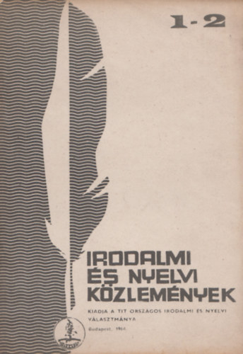 Irodalmi s nyelvi kzlemnyek 1964 1-2