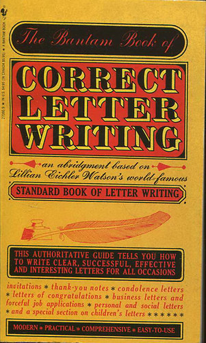 Bantam Books - The Bantam Book of Correct Letter Writing