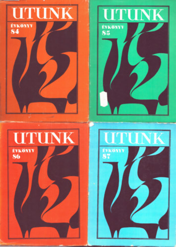 4 db Utunk évkönyv: 1984, 1985, 1986, 1987