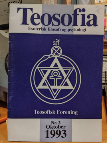 Teosofia - Esoterisk filosofi og psykologi (Teosofisk Forening) Nr. 2 Oktober 1993 (Teozófia - Ezoterikus filozófia és pszichológia (Teozófiai Társaság) sz. 1993. október 2)