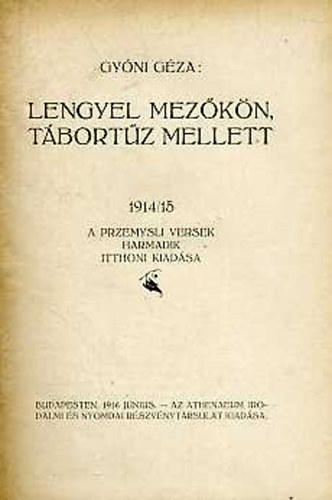 Gyni Gza - Lengyel mezkn, tbortz mellett 1914/15