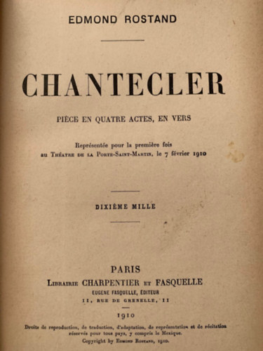 Edmond Rostand - Chantecler