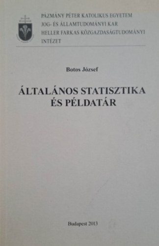 Botos Jzsef - ltalnos statisztika s pldatr