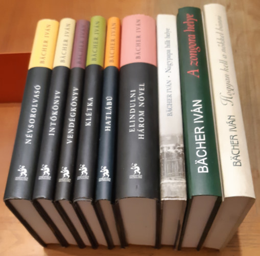 Bächer Iván - Névsorolvasó + Hogyan kell a nőkkel bánni + A zongora helye + Nagypapa hűlt helye + Elindulni három nővel + Hatlábú + Klétka + Vendégkönyv + Intőkönyv