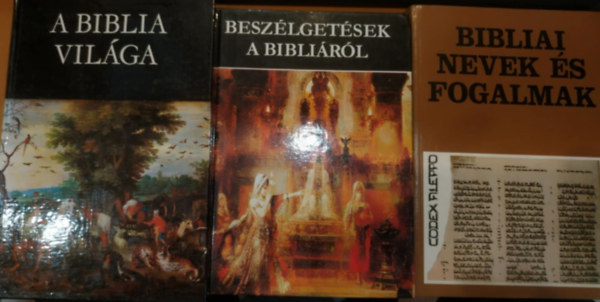 3 db Bibliai nevek és fogalmak + Beszélgetések a bibliáról + A biblia világa