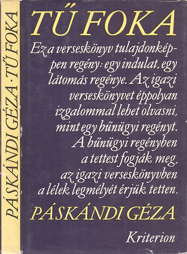 Libri Antikvár Könyv: Tű foka (Versek) (Páskándi Géza) - 1972, 590Ft