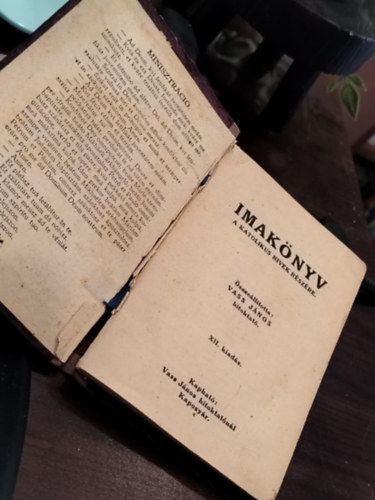 Vass J�nos - Imak�nyv - A Katolikus h�vek r�sz�re
