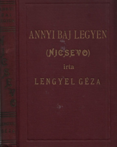 Lengyel Gza - Annyi baj legyen....(Nicsevo) (hadifogoly riport regny)