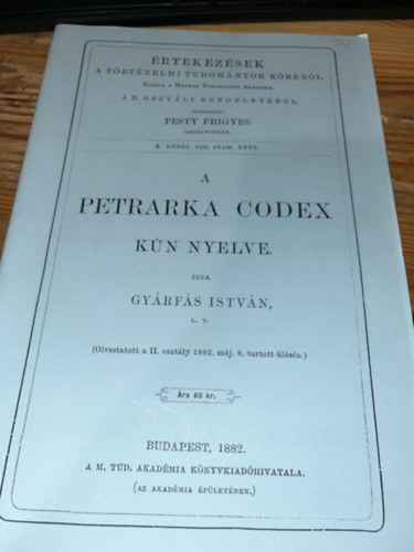 Gyrfs Istvn - A Petrarka Codex kn nyelve