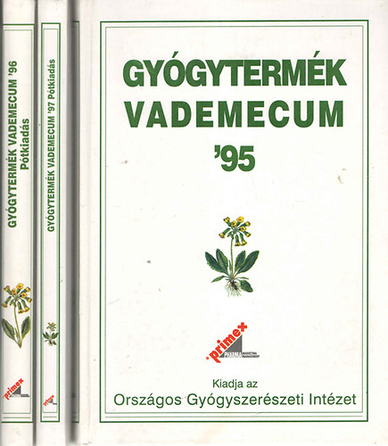 Gyógytermék vademecum '95 + Gyógytermék vademecum '96 (pótkiadás) + Gyógytermék vademecum '97 (pótkiadás)