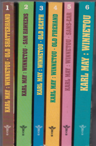 Karl: May - Winnetou I-VI. (Old Shatterhand + Sam Hawkens + Old Death + Old Firehand + Sans-Ear + Winnetou)