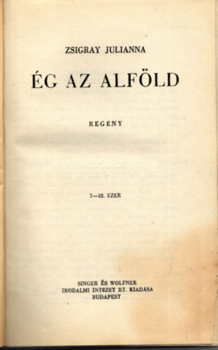 Zsigray Julianna - Ég az Alföld