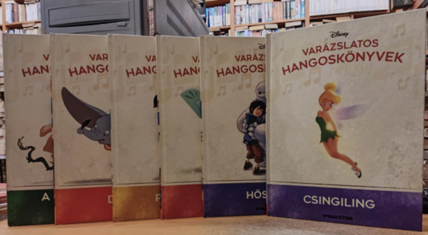 DeAgostini Walt Disney - 6 db Varzslatos hangosknyvek: 3.: A dzsungel knyve; 5.: Dumbo; 12.: Pinokki; 20.: L'ecs; 59.: Hs6os; 80.: Csingiling