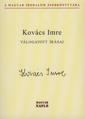 Kovcs Imre - Kovcs Imre vlogatott rsai