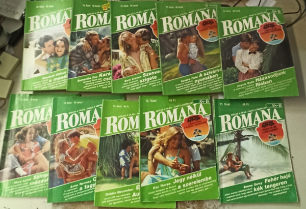 Kay Thorpe, Debbie Macomber Emma Darcy - 10 db Romana magazin 11-20. fzet (Fehr haj kk tengeren-Jegy nlkl a szerelembe-denkert Ausztrliban-Cskolj meg a fagyngy alatt!....)