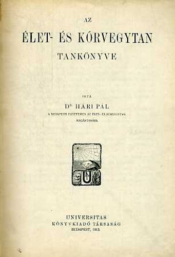 Dr. Hri Pl - Az let- s krvegytan tanknyve