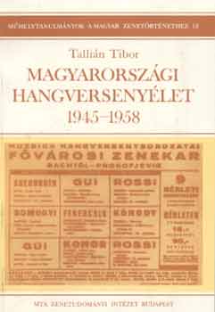 Tallián Tibor - Magyarországi hangversenyélet 1945-1958
