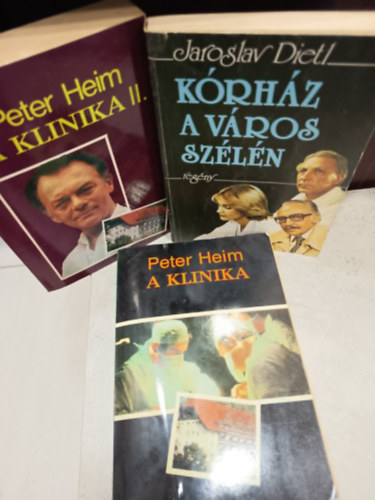Peter Heim Jaroslav Dietl - Kórházas regény könyvcsomag 2 darabos ajánlat: Kórház a város szélén, A klinika I-II.