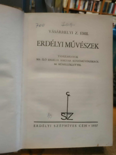 V�s�rhelyi Z. Emil - Erd�lyi m�v�szek (Erd�lyi Sz�pm�ves C�h)