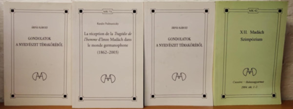 Árpás Károly, Katalin Podmaniczky Madách Imre - Madách könyvtár könyvcsomag