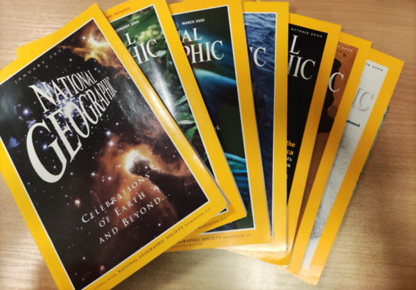 National Geographic 2000 January-February-March-April-October-November-December (7 db sz�rv�nysz�m)