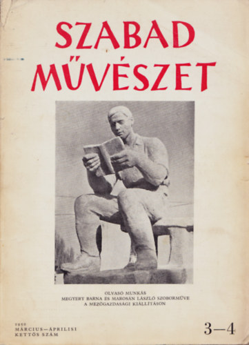 Szabad mvszet 1950. mrcius-prilisi ketts szm (3-4)