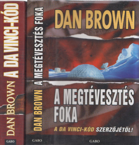 Dan Brown - 2db krimi - A megtveszts foka + A Da Vinci - kd