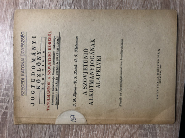 A Szovjetuni� alkotm�nyjog�nak alapelvei