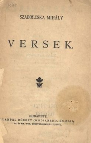 Szabolcska Mihly - Versek