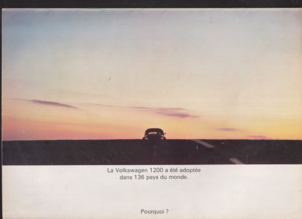 Volskwagen Bog�r prospektus, francia nyelv� 1965-b�l