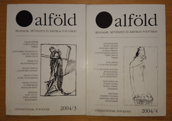 2 sz�m az Alf�ld c�m� foly�irat 2044-es �vfolyam�b�l: 2004/3 + 2004/4