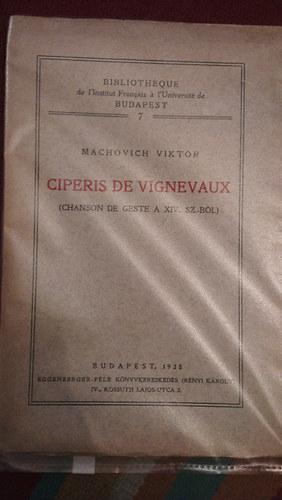 Machovich Viktor - Ciperis de vignevaux