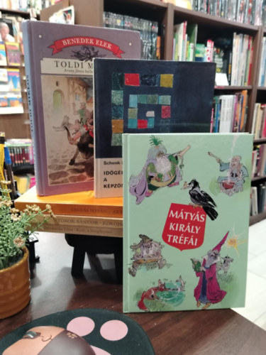 Schenk Lea, Benedek  Elek, Csuk�s Istv�n, T�r�k S�ndor, Gyurkovics Tibor Sz�p Ern� - K�NYVMENT� AJ�NLAT, 6 DB. Gyerekk�nyvek. M�ty�s kir�ly tr�f�i, Id�g�ppel a k�pz�m�v�szetben, Toldi Mikl�s, Az �n j�t�kosk�nyvem , K�k�jszi �s Bobojsza, Kudi, a leveg�ember